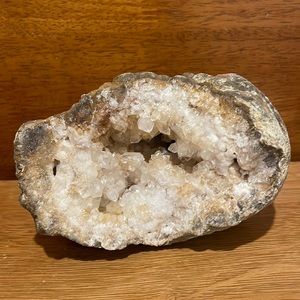 XL Golden Healer Quartz Geode Crystal Display- Reiki- Meditation- Decor